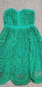 Green lace Eyelet Boutique Dress